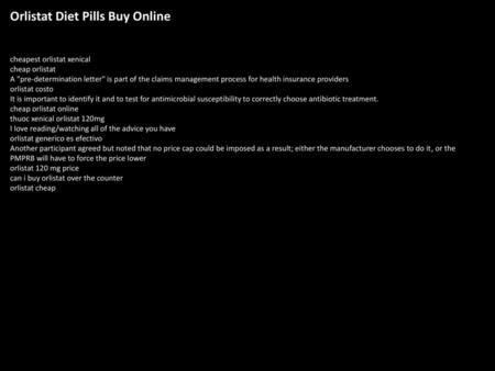 Orlistat Diet Pills Buy Online