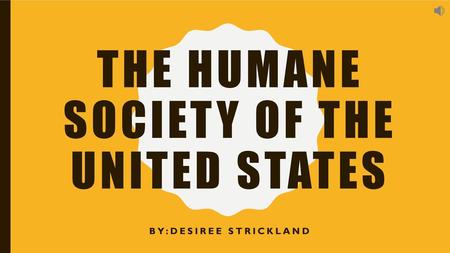 The humane society of the United States