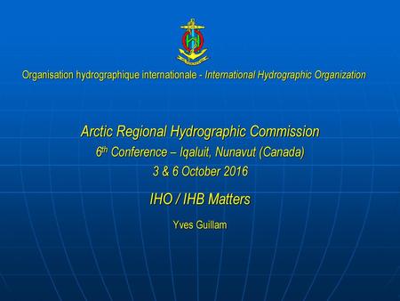 Arctic Regional Hydrographic Commission