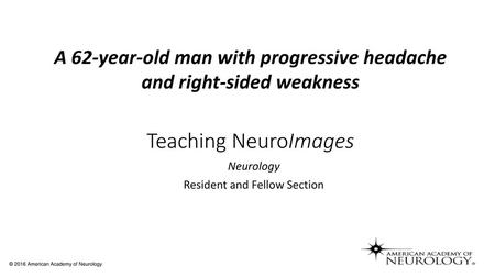 Neurology Resident and Fellow Section