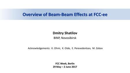 Overview of Beam-Beam Effects at FCC-ee
