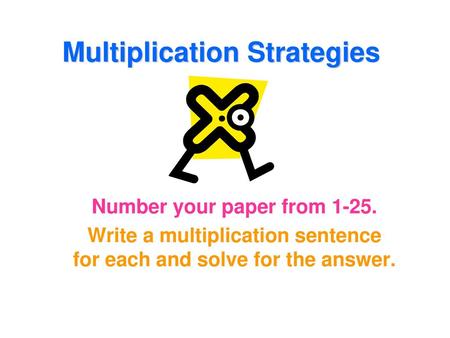 Multiplication Strategies