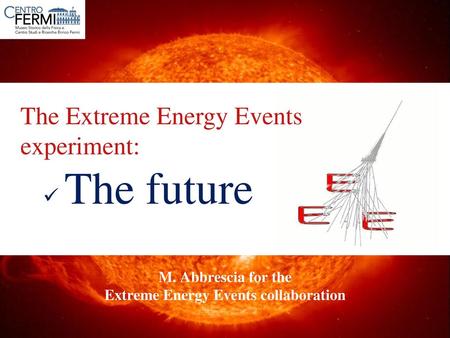 Extreme Energy Events collaboration