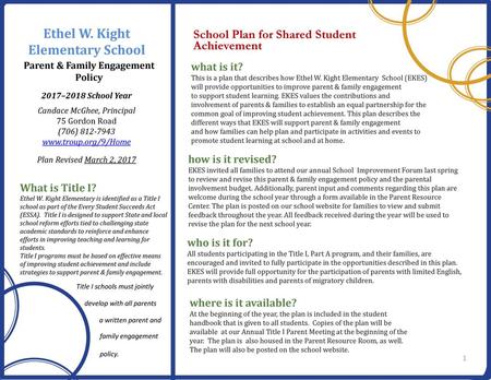 Parent & Family Engagement Policy