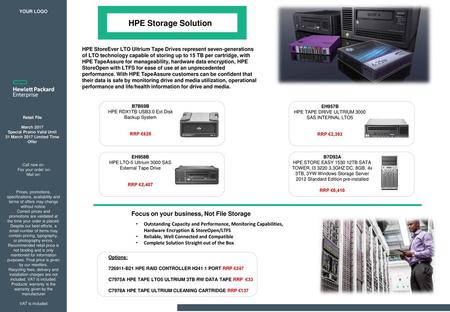 HPE Storage Solution Focus on your business, Not File Storage