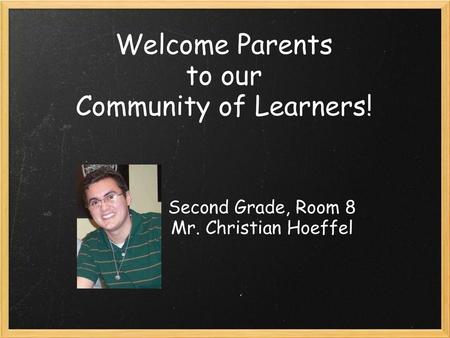 Welcome Parents to our Community of Learners!