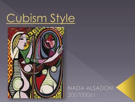 Cubism Style NADA ALSADON 200700061.