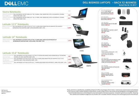 DELL BUSINESS LAPTOPS – BACK TO BUSINESS