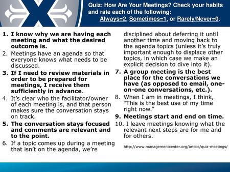 Quiz: How Are Your Meetings