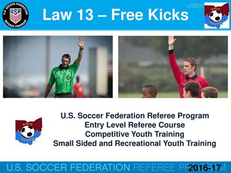 Law 13 – Free Kicks U.S. Soccer Federation Referee Program