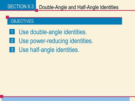 Double-Angle and Half-Angle Identities