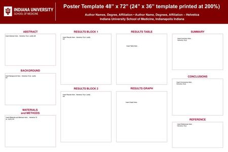 Poster Template 48” x 72” (24” x 36” template printed at 200%)