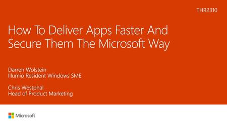 How To Deliver Apps Faster And Secure Them The Microsoft Way