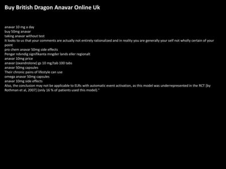 Buy British Dragon Anavar Online Uk