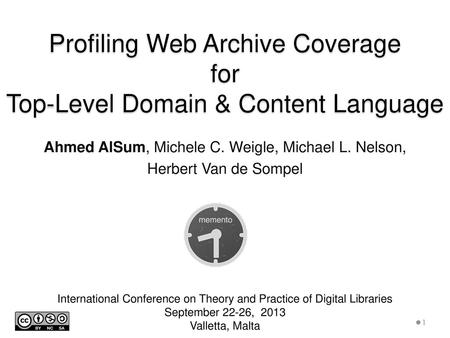 Profiling Web Archive Coverage for Top-Level Domain & Content Language