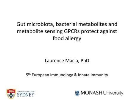 Laurence Macia, PhD 5th European Immunology & Innate Immunity