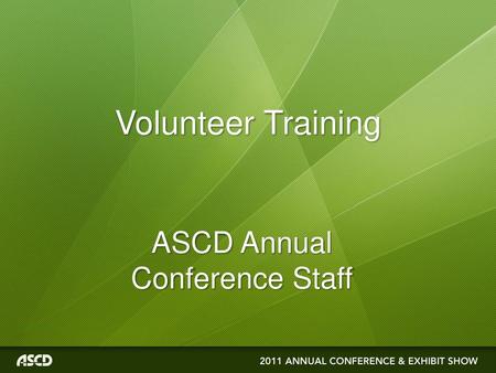 ASCD Annual Conference Staff
