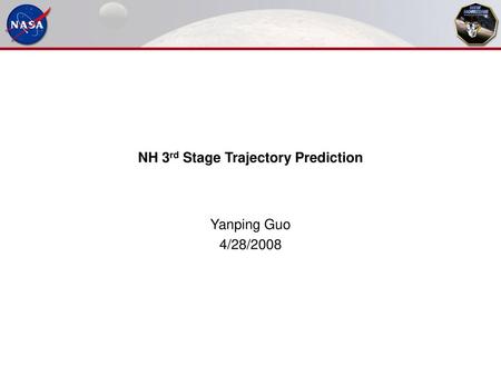 NH 3rd Stage Trajectory Prediction