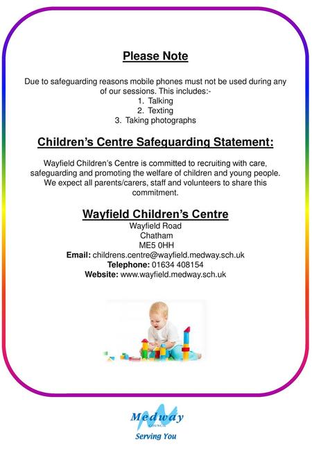 Children’s Centre Safeguarding Statement: Wayfield Children’s Centre