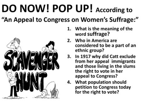 What is the meaning of the word suffrage?