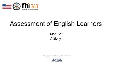 Assessment of English Learners