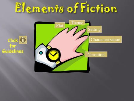 Elements of Fiction Theme Plot Setting Characterization