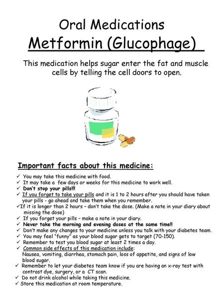 Metformin (Glucophage)