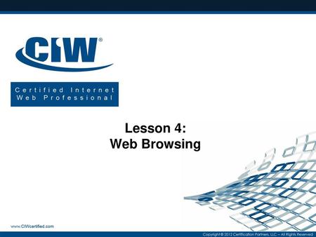 Lesson 4: Web Browsing.