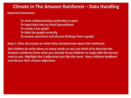 Climate in The Amazon Rainforest – Data Handling
