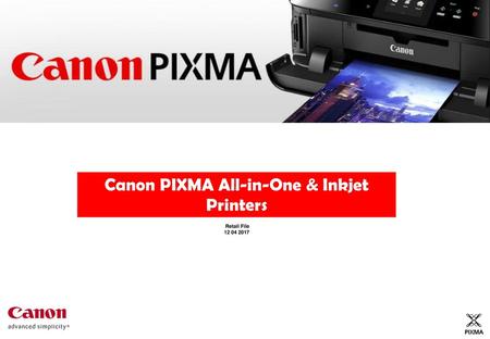 Canon PIXMA All-in-One & Inkjet Printers