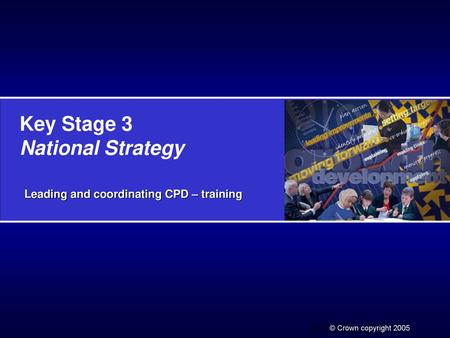 Leading and coordinating CPD – training