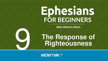 The Response of Righteousness
