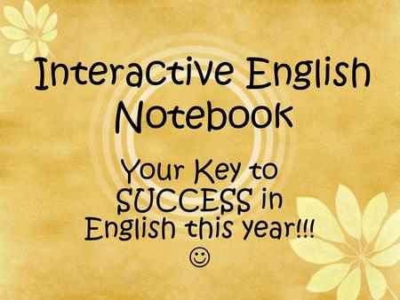 Interactive English Notebook