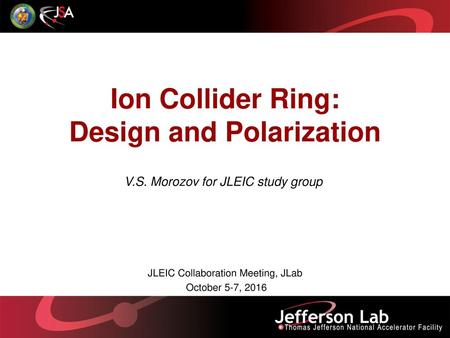 Ion Collider Ring: Design and Polarization