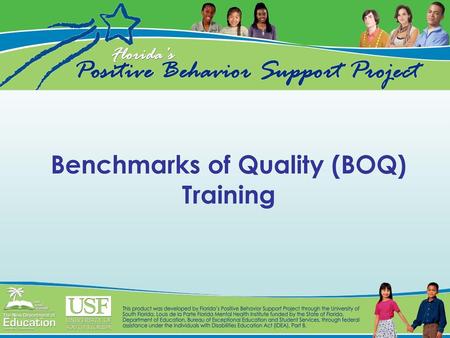 Benchmarks of Quality (BOQ) Training