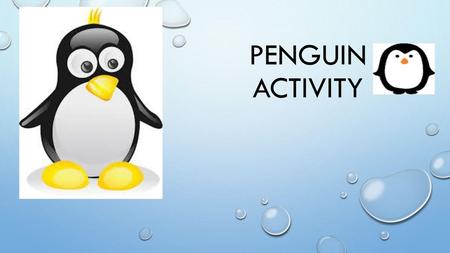 Penguin Activity.