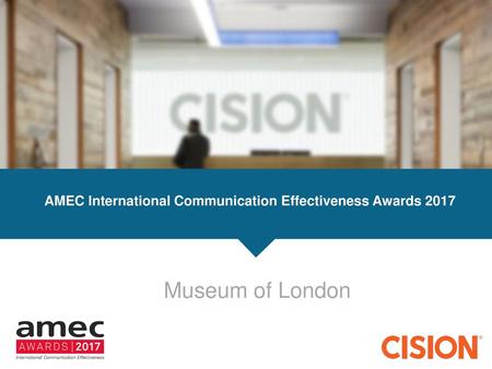 AMEC International Communication Effectiveness Awards 2017