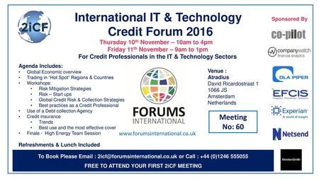 International IT & Technology Credit Forum 2016