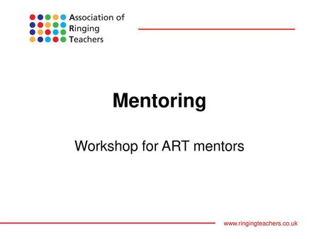 Workshop for ART mentors