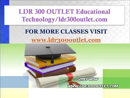 LDR 300 OUTLET Educational Technology/ldr300outlet.com