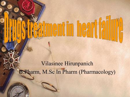 Vilasinee Hirunpanich B.Pharm, M.Sc In Pharm (Pharmacology)