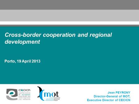 Cross-border cooperation and regional development