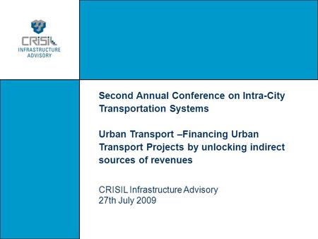 Second Annual Conference on Intra-City Transportation Systems