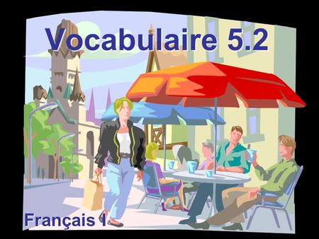 Vocabulaire 5.2 Français I. Excusez-moi! Excuse me!