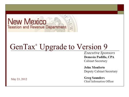 GenTax® Upgrade to Version 9