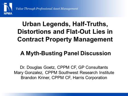A Myth-Busting Panel Discussion