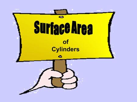 Surface Area of Cylinders.