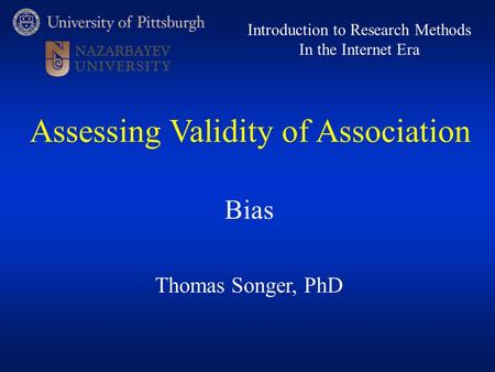 Assessing Validity of Association