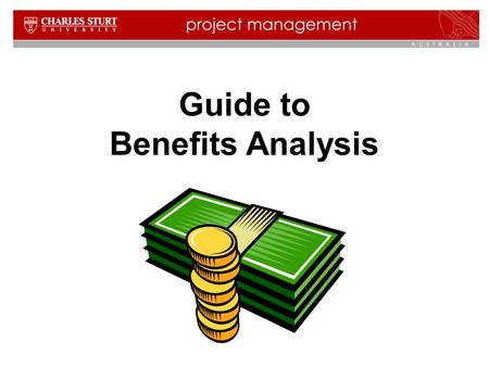 Guide to Benefits Analysis.