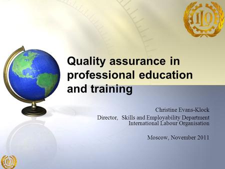 Quality assurance in professional education and training